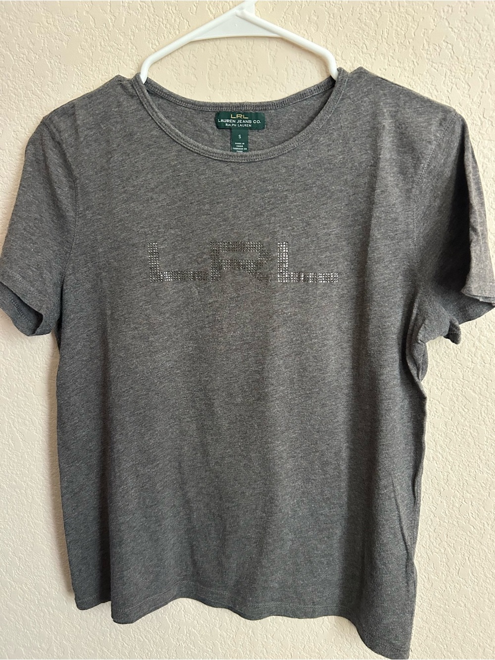 Ralph Lauren Jeans Co. Vintage Rhinestone Logo Tee